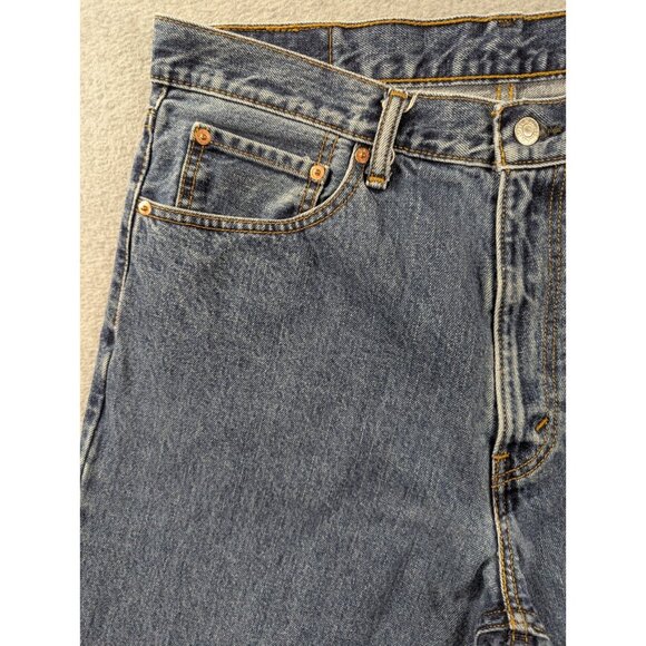 Levis 550 Jeans Mens Size 36x32 Blue Classic Straight Comfort 100% Cotton Y2K - Picture 2 of 13